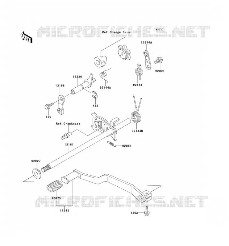 SELECTEUR Kawasaki QUAD 220 2000 KLF220  KLF220-A13