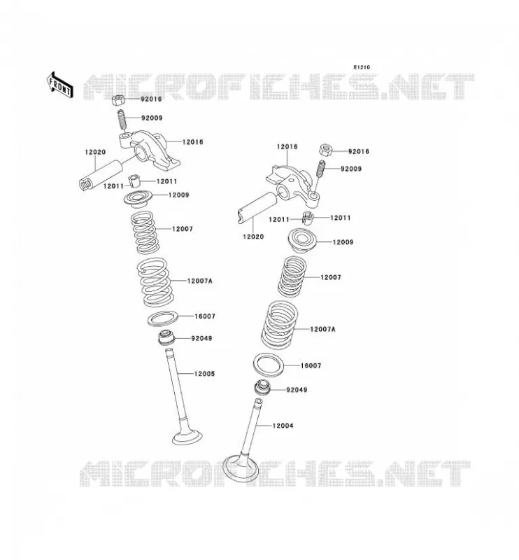 SOUPAPE Kawasaki QUAD 220 2000 KLF220  KLF220-A13