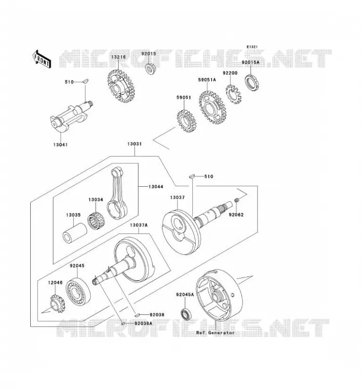 VILEBREQUIN Kawasaki QUAD 220 2000 KLF220  KLF220-A13