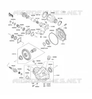 ARBRE DE TRANSMISSION/TRANS.FINALE pour Kawasaki KLF220 2001