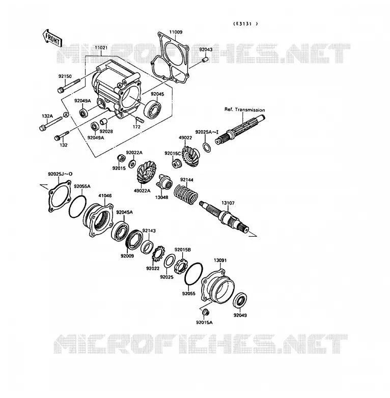 PIGNON CONIQUE AVANT Kawasaki QUAD 220 1990 KLF220  KLF220-A3
