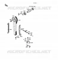 ARBRE A CAME/TENDEUR pour Kawasaki KLF220 1990