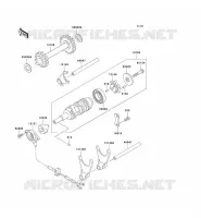 FOURCHETTE/BARRILLET DE SELECTION pour Kawasaki KLF250 2007