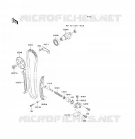 ARBRE A CAME/TENDEUR pour Kawasaki KLF250 2008