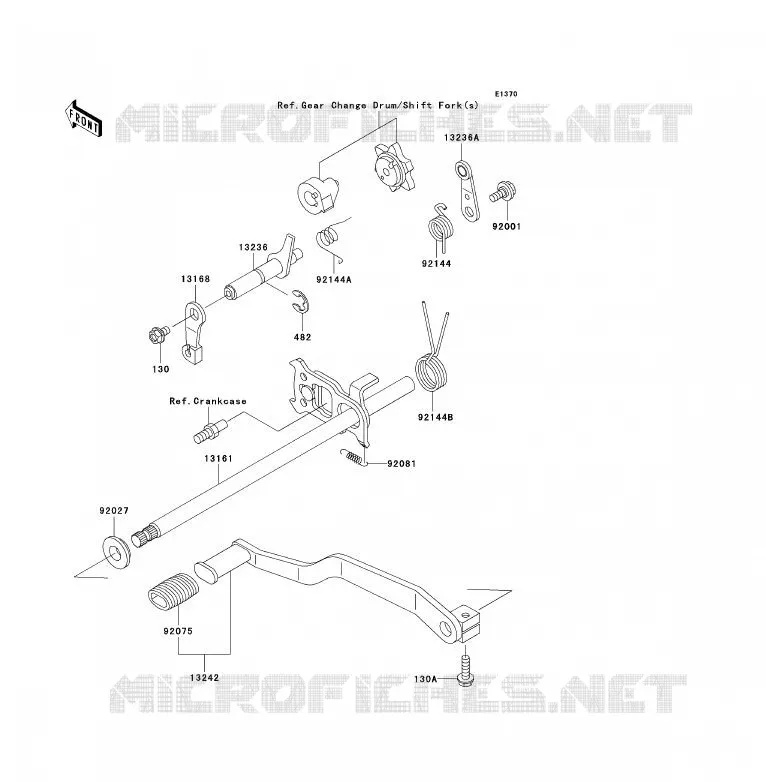 SELECTEUR Kawasaki QUAD 250 2011 KLF250  KLF250ABF