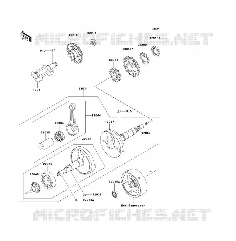 VILEBREQUIN Kawasaki QUAD 250 2011 KLF250  KLF250ABF
