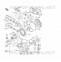 ARBRE DE TRANSMISSION/TRANS.FINALE pour Kawasaki KLF300 1997
