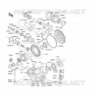 ARBRE DE TRANSMISSION/TRANS.FINALE pour Kawasaki KLF300 1999