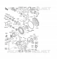 ARBRE DE TRANSMISSION/TRANS.FINALE pour Kawasaki KLF300 2001