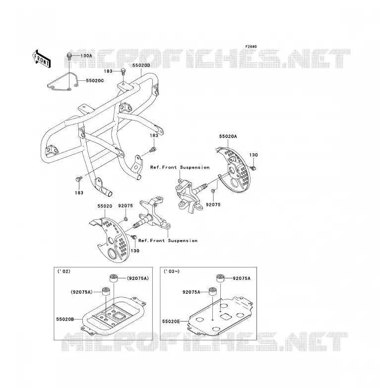 PROTECTION(S) Kawasaki QUAD 300 2002 KLF300  KLF300-B15