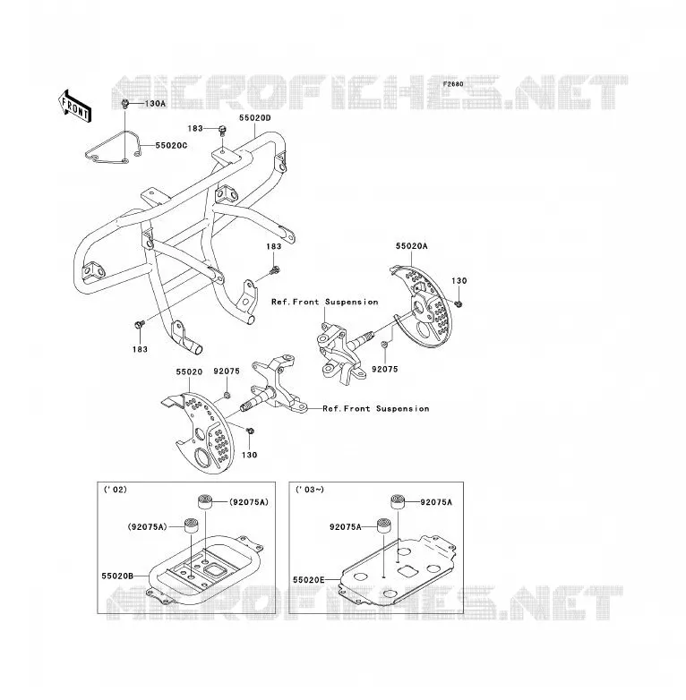 PROTECTION(S) Kawasaki QUAD 300 2004 KLF300  KLF300-B17
