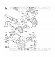 ARBRE DE TRANSMISSION/TRANS.FINALE pour Kawasaki KLF300 2005