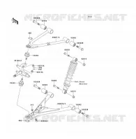 AMORTISSEUR AVANT pour Kawasaki KLF300 1992
