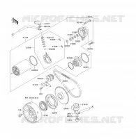 D&Eacute;MARREUR pour Kawasaki KLF300 1992