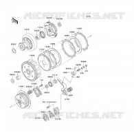 EMBRAYAGE pour Kawasaki KLF300 1992