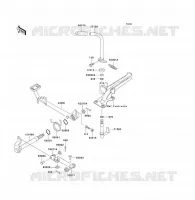 PEDALE DE FREIN pour Kawasaki KLF300 1992