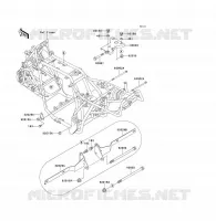 PIECE DE CADRE (COUVERTURE) pour Kawasaki KLF300 1992