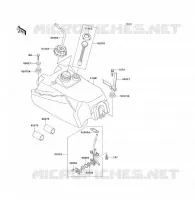 RESERVOIR CARBURANT pour Kawasaki KLF300 1992