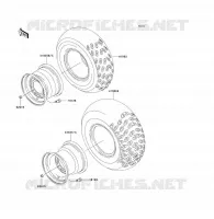 ROUE/PNEUS pour Kawasaki KLF300 1992