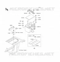 SUPPORT BATTERIE pour Kawasaki KLF300 1992