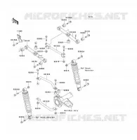 SUSPENSION ARRI&Egrave;RE pour Kawasaki KLF300 1992