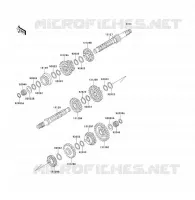 TRANSMISSION pour Kawasaki KLF300 1992