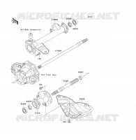 AXE ARRI&Egrave;RE pour Kawasaki KLF300 1994