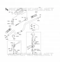 GUIDON pour Kawasaki KLF300 1994