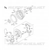 MOYEU ARRIERE pour Kawasaki KLF300 1994