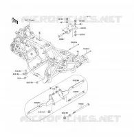 PIECE DE CADRE (COUVERTURE) pour Kawasaki KLF300 1994