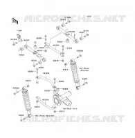 SUSPENSION ARRI&Egrave;RE pour Kawasaki KLF300 1994