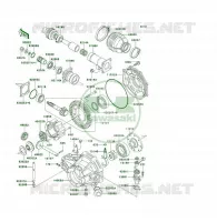 ARBRE DE TRANSMISSION/TRANS.FINALE pour Kawasaki KLF300 1994