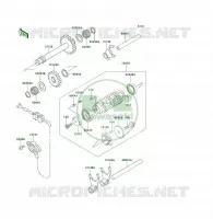FOURCHETTE/BARRILLET DE SELECTION pour Kawasaki KLF300 1995