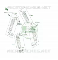 AMORTISSEUR pour Kawasaki KLF300 1996