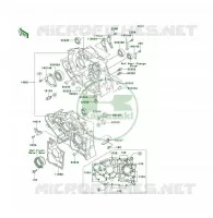 CARTER MOTEUR(S) pour Kawasaki KLF300 1996