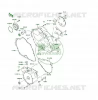 COUVERCLES MOTEUR pour Kawasaki KLF300 1996