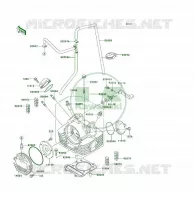 CULASSE pour Kawasaki KLF300 1996