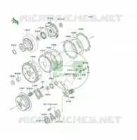 EMBRAYAGE pour Kawasaki KLF300 1996