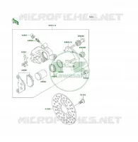 FREIN AVANT pour Kawasaki KLF300 1996