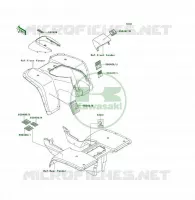 LABEL pour Kawasaki KLF300 1996