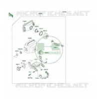 PIECE EN OPTION(PHARE) pour Kawasaki KLF300 1996
