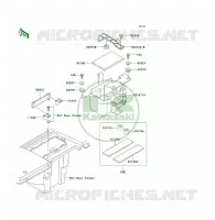 SUPPORT BATTERIE pour Kawasaki KLF300 1996