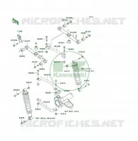 SUSPENSION ARRI&Egrave;RE pour Kawasaki KLF300 1996