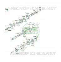 TRANSMISSION pour Kawasaki KLF300 1996
