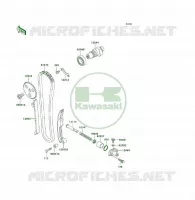 ARBRE A CAME/TENDEUR pour Kawasaki KLF300 4X4 1999