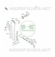 ARBRE A CAME/TENDEUR pour Kawasaki KLF300 4X4 1999