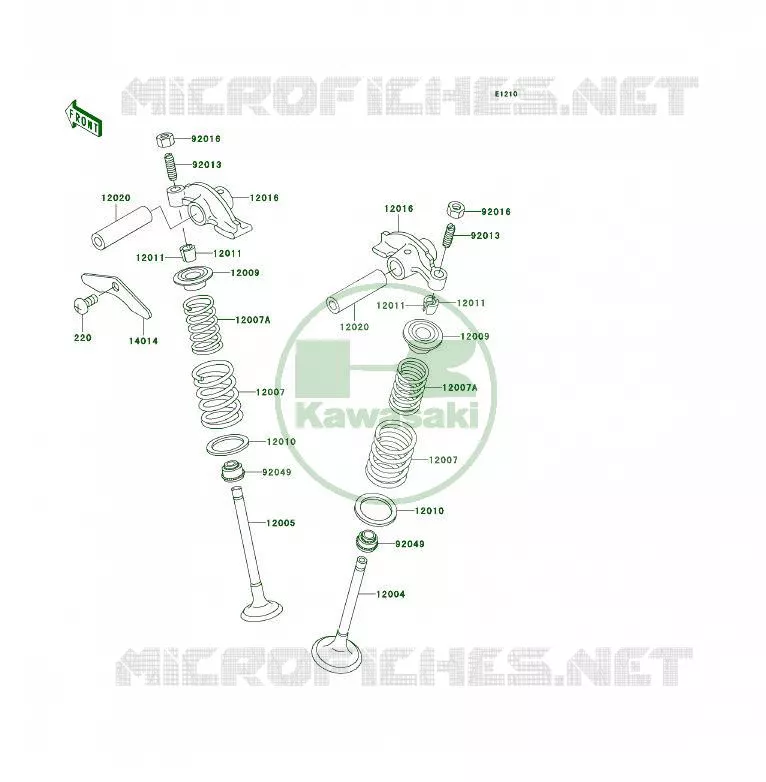 SOUPAPE Kawasaki QUAD 300 2000 KLF300 4X4  KLF300-C12