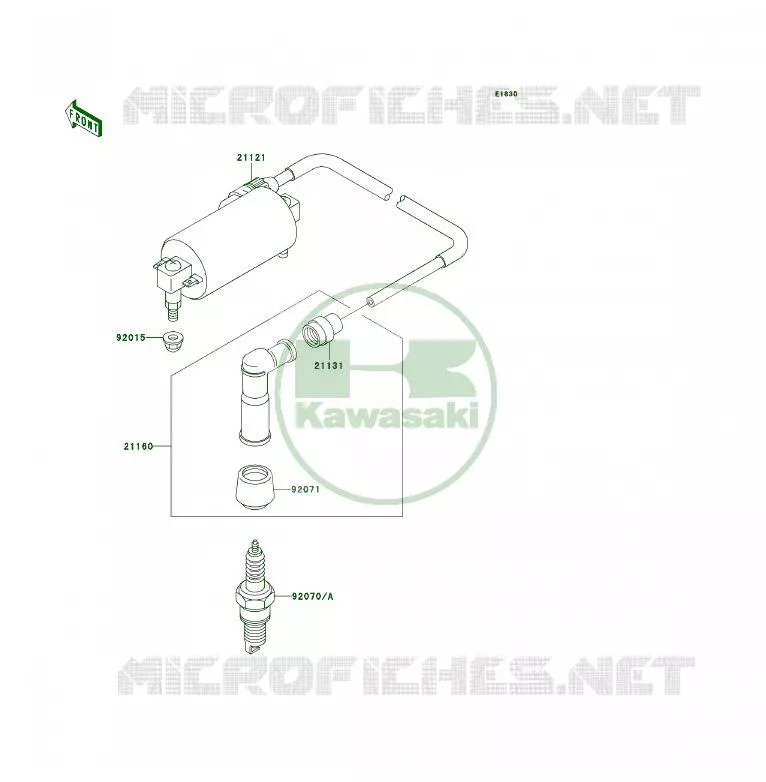 SYSTEME D&acute;ALLUMAGE Kawasaki QUAD 300 2000 KLF300 4X4  KLF300-C12