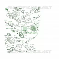 ARBRE DE TRANSMISSION(ARRI&Egrave;RE) pour Kawasaki KLF300 4X4 2001