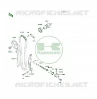 ARBRE A CAME/TENDEUR pour Kawasaki KLF300 4X4 2004